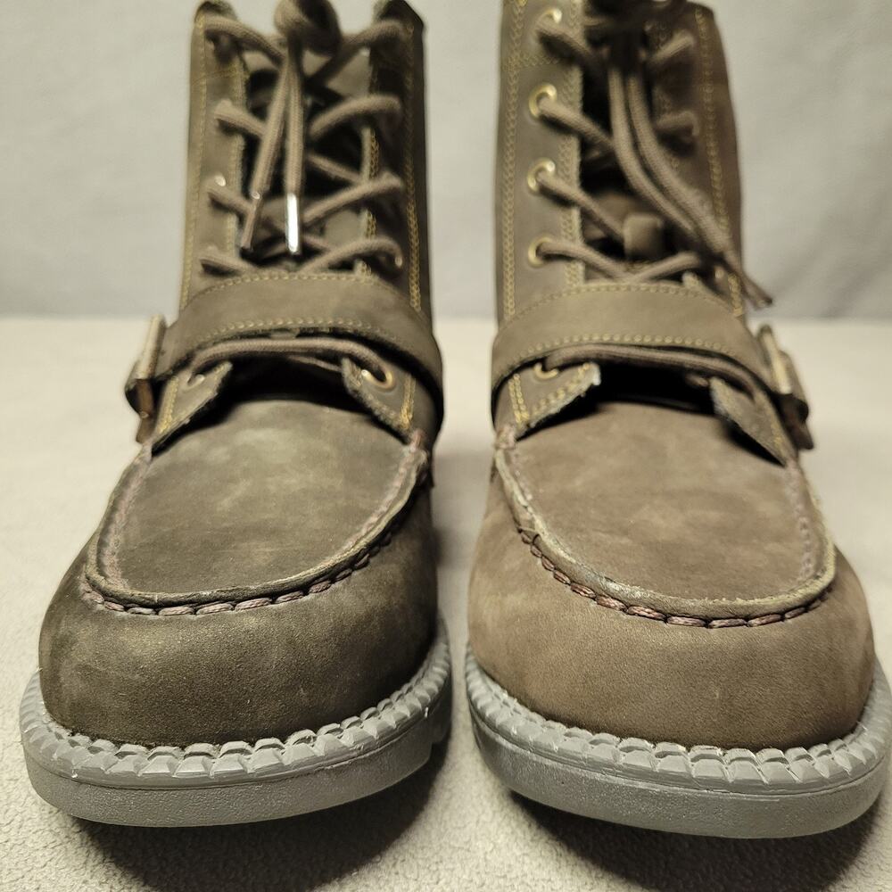 Polo Ralph Lauren Boots Boys Size 5 Suede Leather Ranger High Top Bear Buckle - Picture 9 of 16